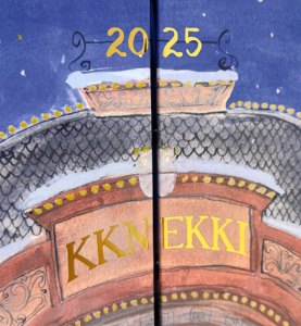 Detail des Torbogens auf dem KKNEKKI Adventskalender 2025