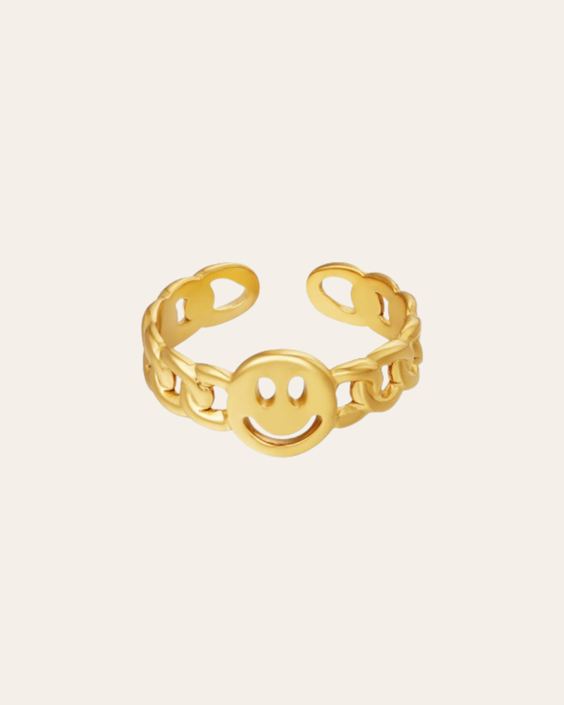 Ring Smiley in Gold