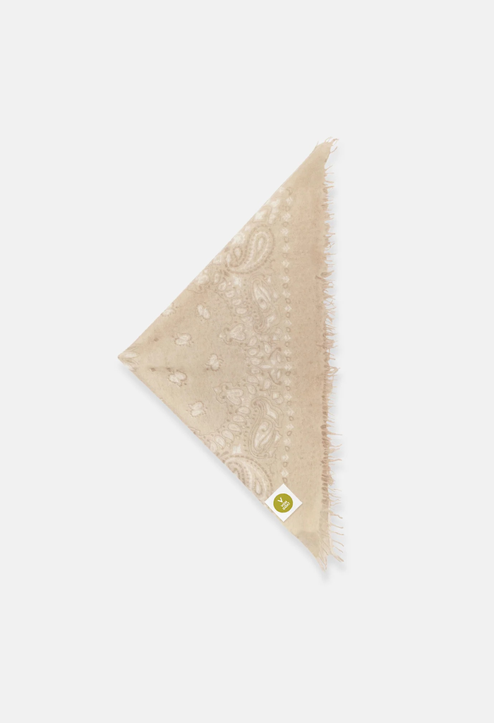 Tuch Bandana Cashmere Paisley B mit Fransen
