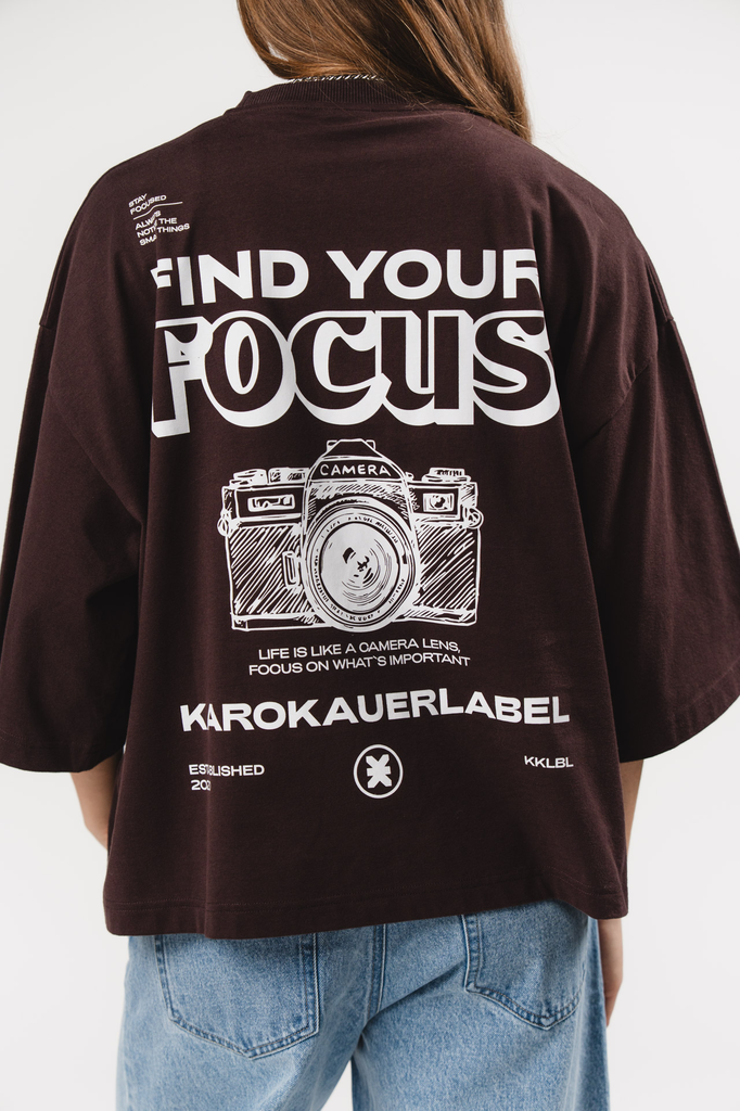 T-Shirt Cropped Brown