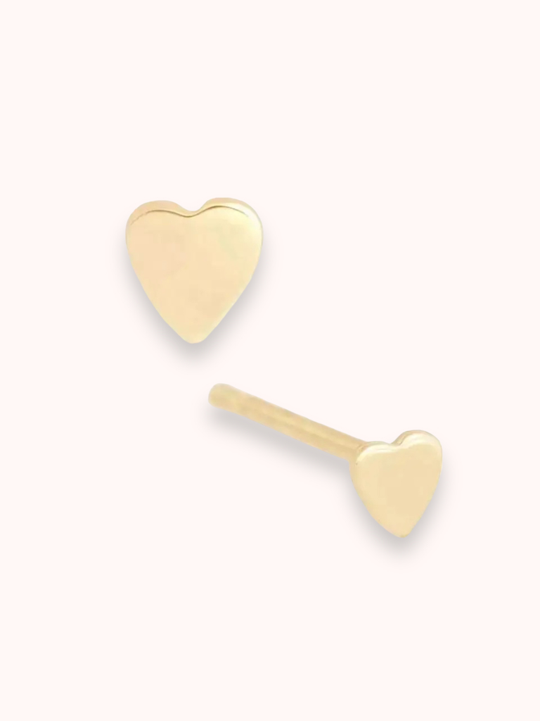 Ohrstecker tiny Heart Gold 18K