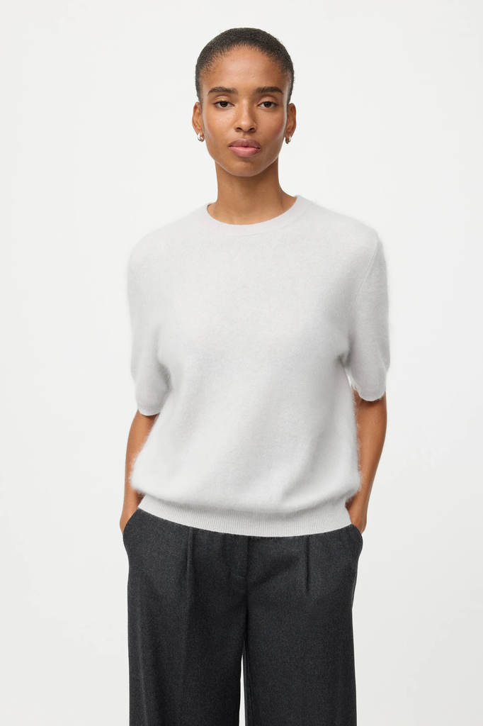 Pullover Brushed Short Sleeve Quiet Grey
