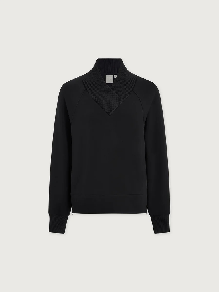 Sweater Macie Zip Hem Black