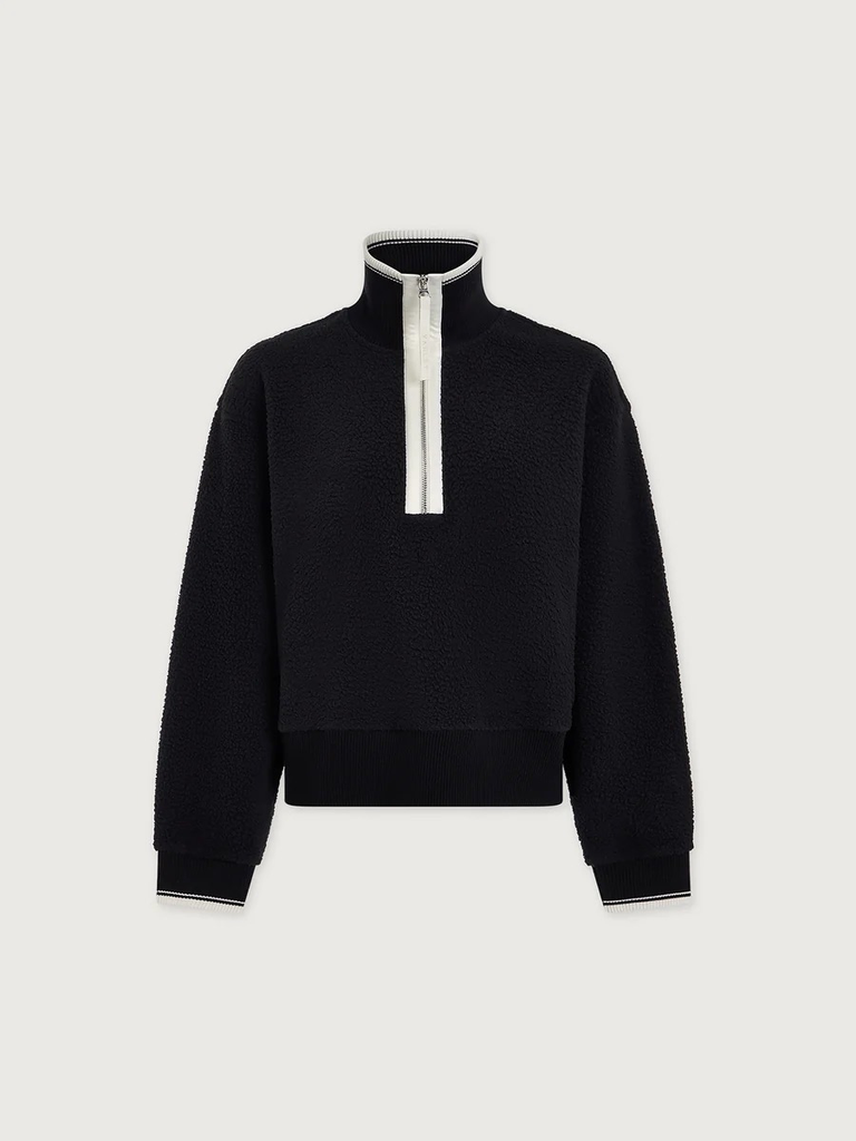 Sweater Anika Half-Zip Fleece Black