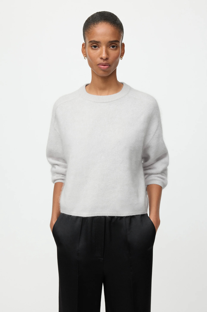 Pullover Brushed Crewneck Quiet Grey