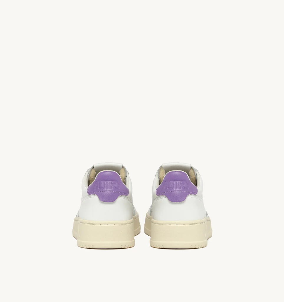 Sneaker Leder White/Lavender