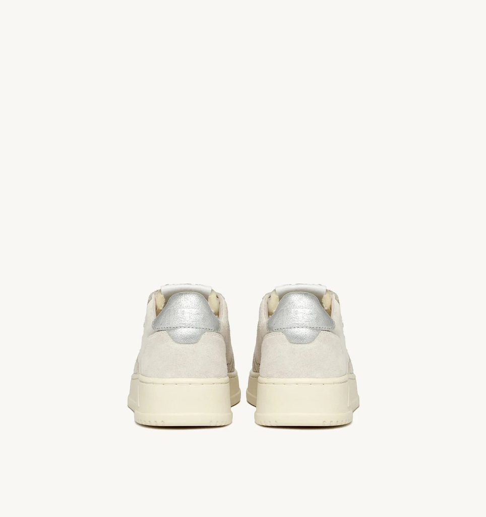 Sneaker Mix Suede White/Cream