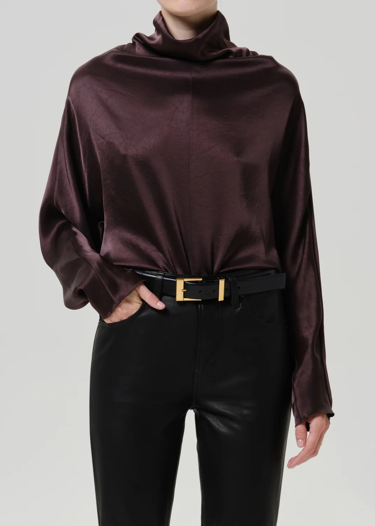 Top Ilaria Draped Espresso