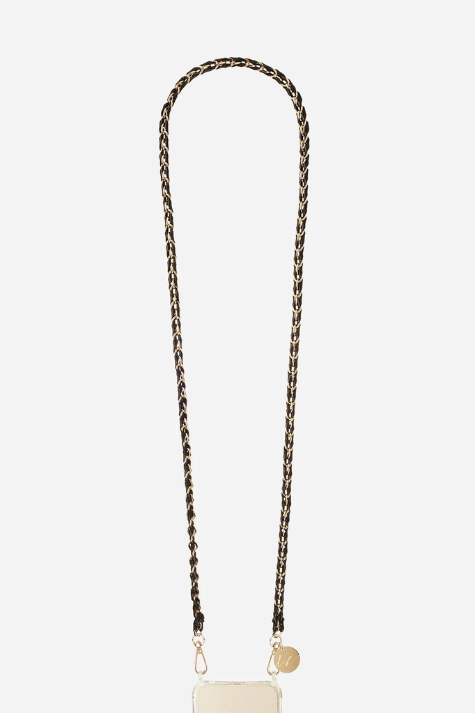 Handykette Lou Schwarz/Gold