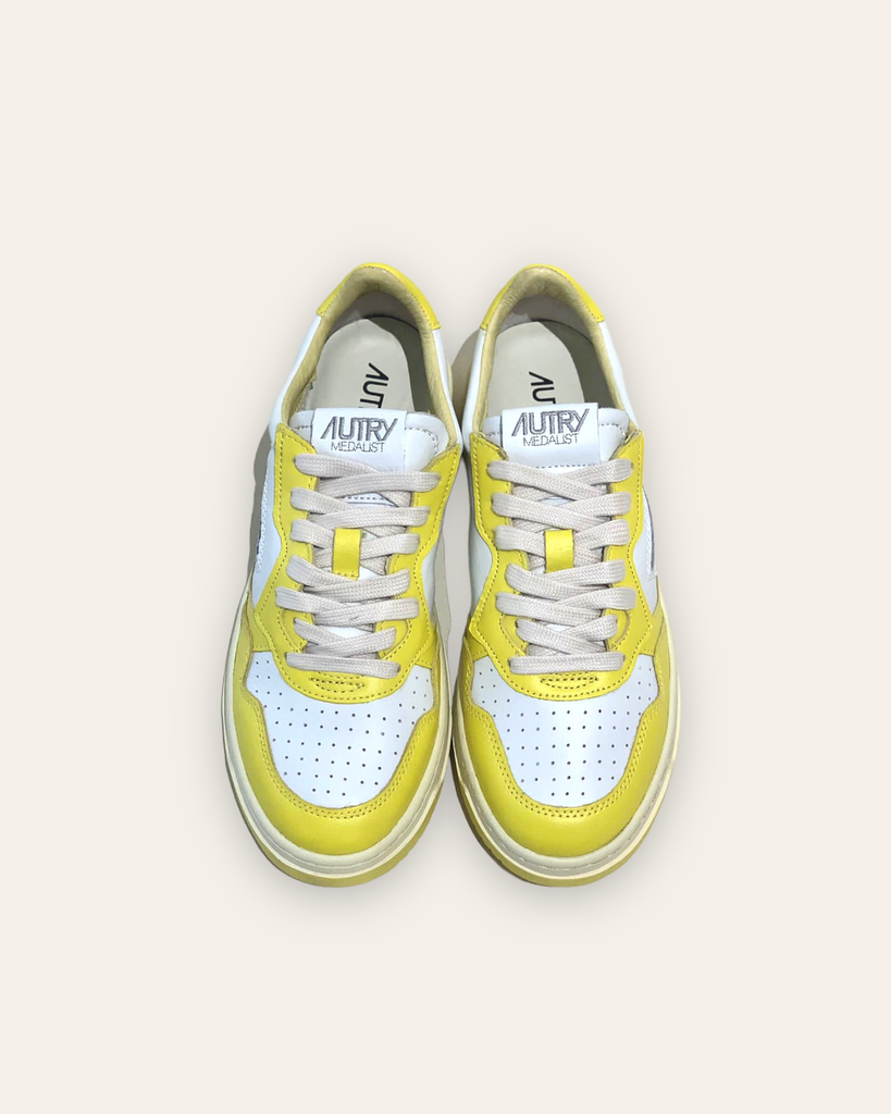 Sneaker Bicolor in Gelb