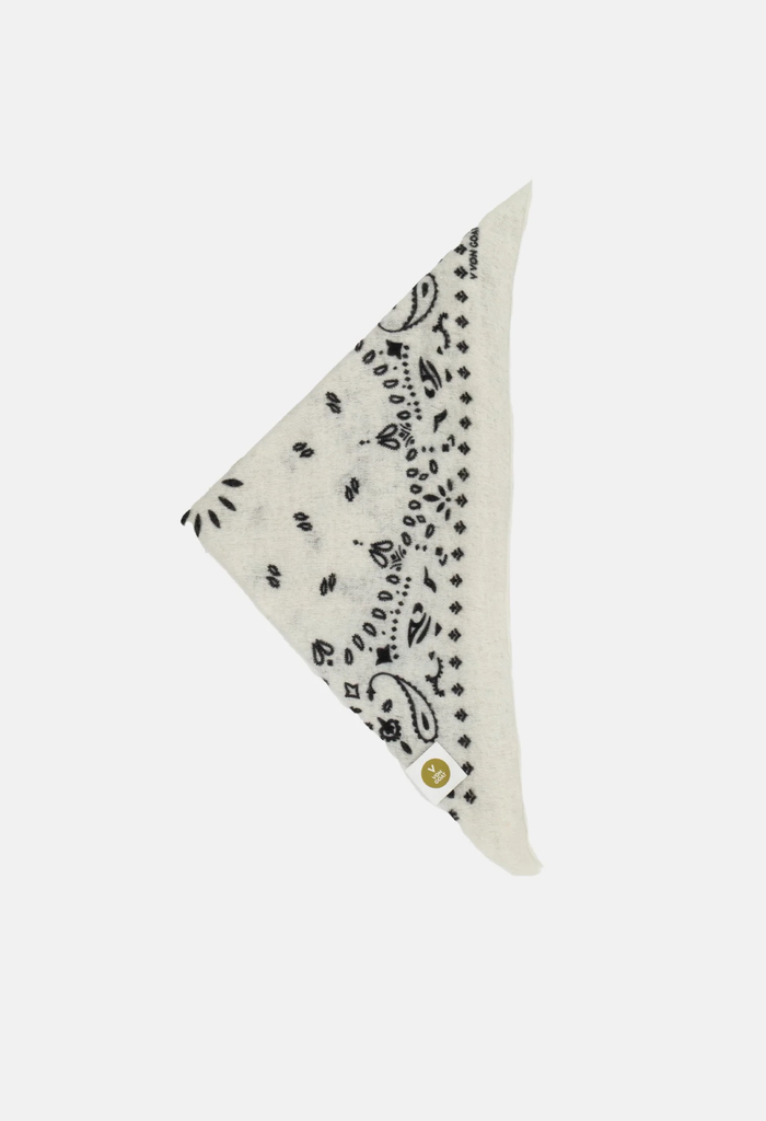 Tuch Bandana Calvina Paisley U White/Black