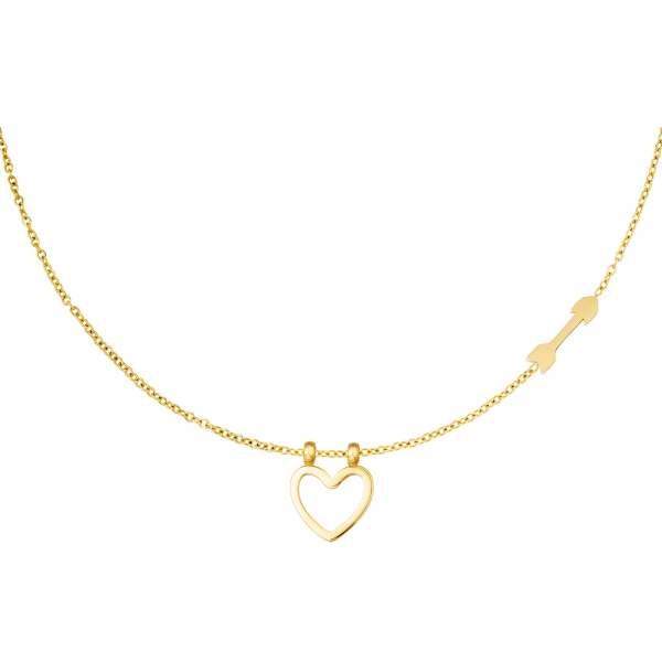 Kette Heart and Arrow in Gold