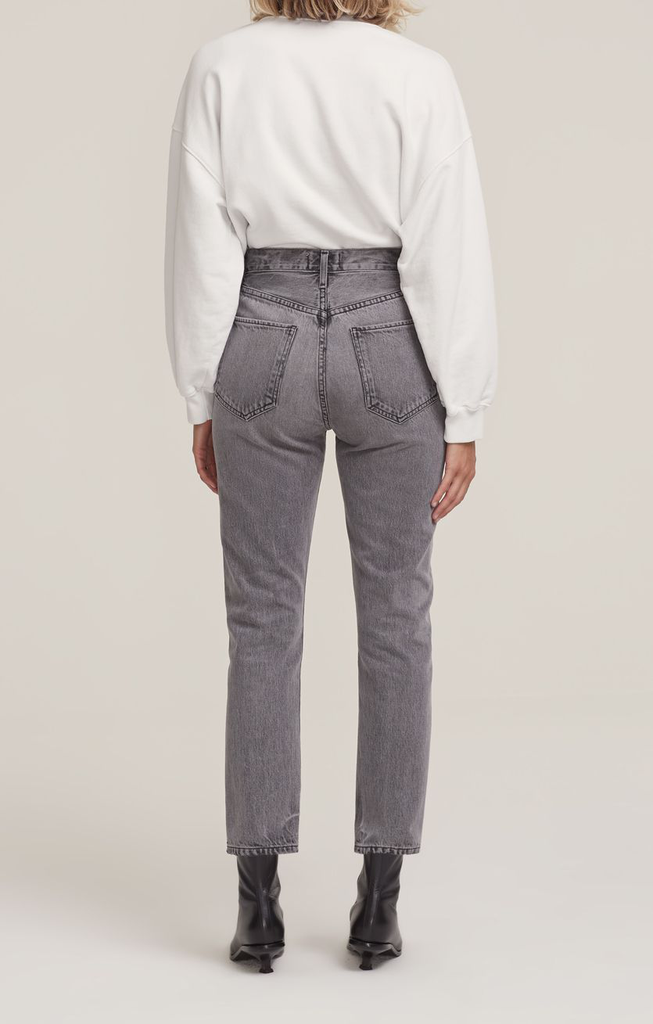 Jeans Riley High Rise Straight in Inkjet