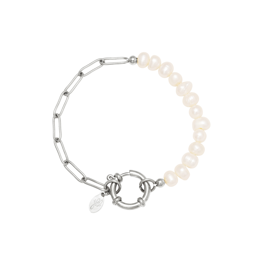 Armband Pearly Side in Silber
