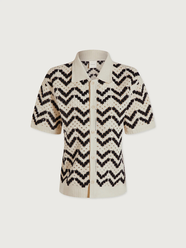 Shirt Anais Crochet Polo Birch