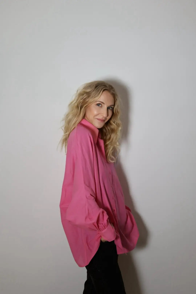 Bluse Antonia in Pink Voile