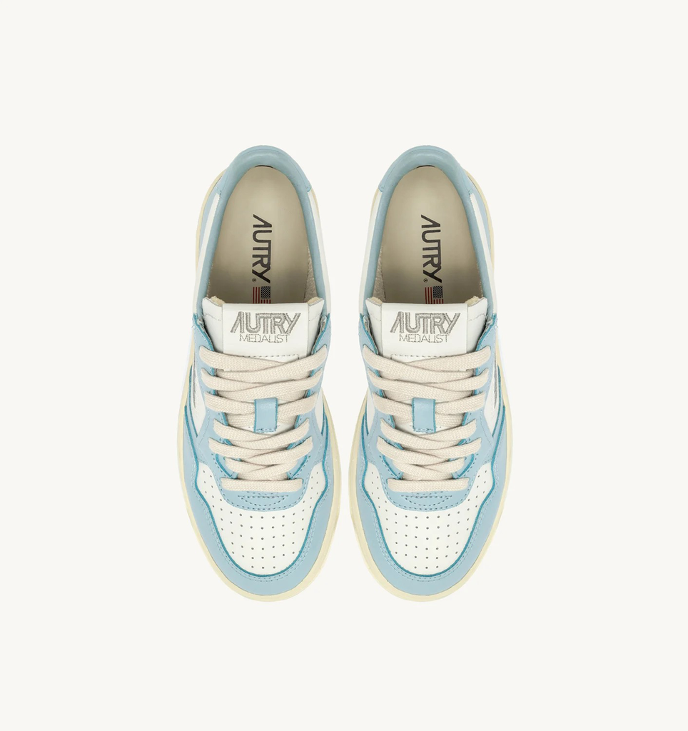 Sneaker Bicolor White/Blue