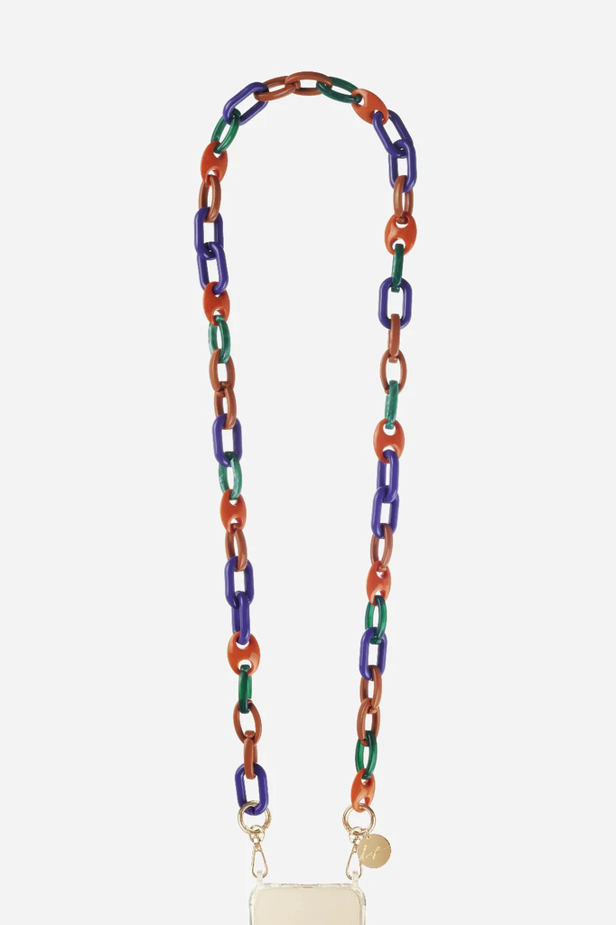 Handykette Alma Violet et Orange