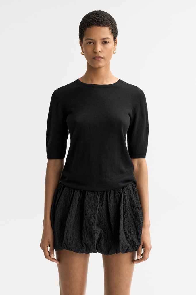 T-Shirt Featherlight Short Sleeves Black