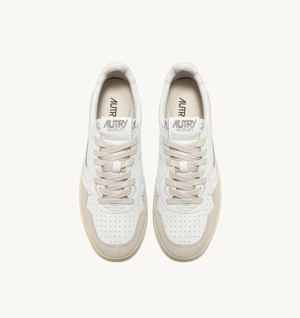 Sneaker Leather Suede White