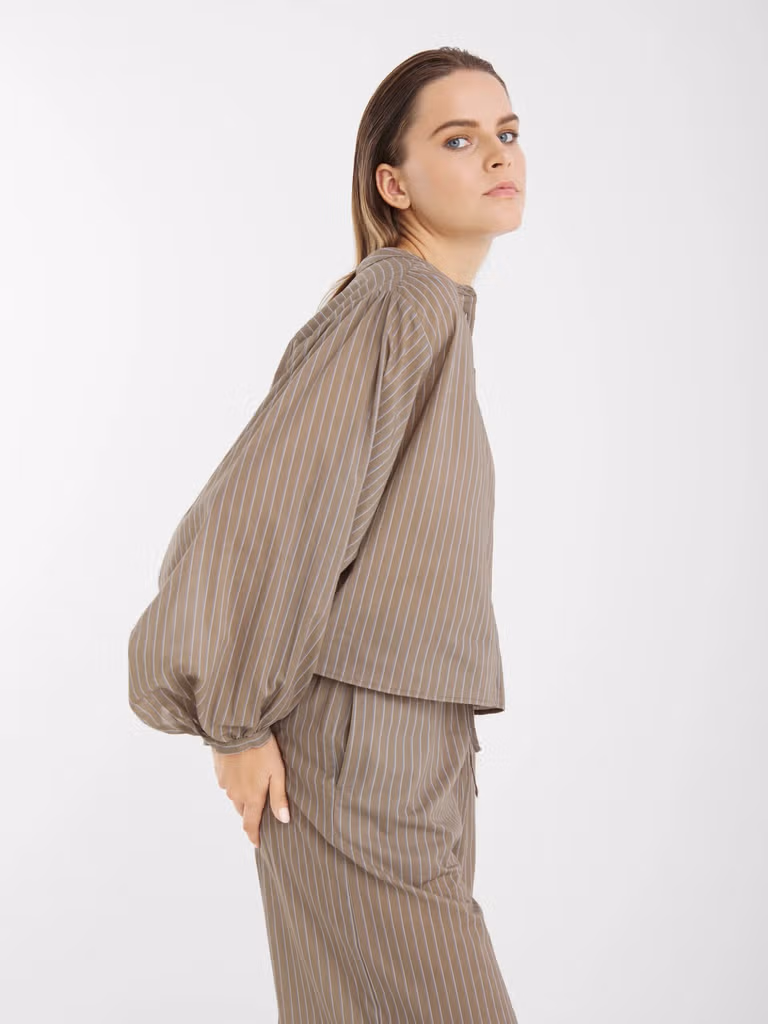 SoSue - Bluse Bella Taupe Stripe