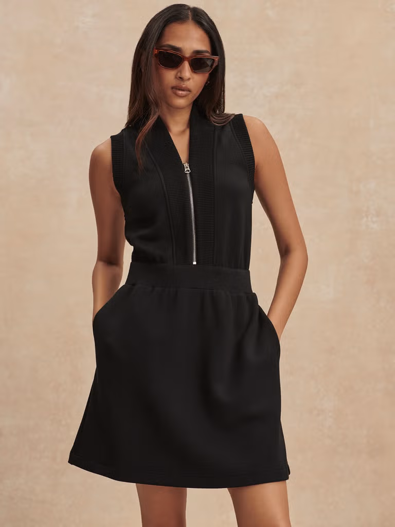 Varley - Kleid Polyanna Half Zip Black