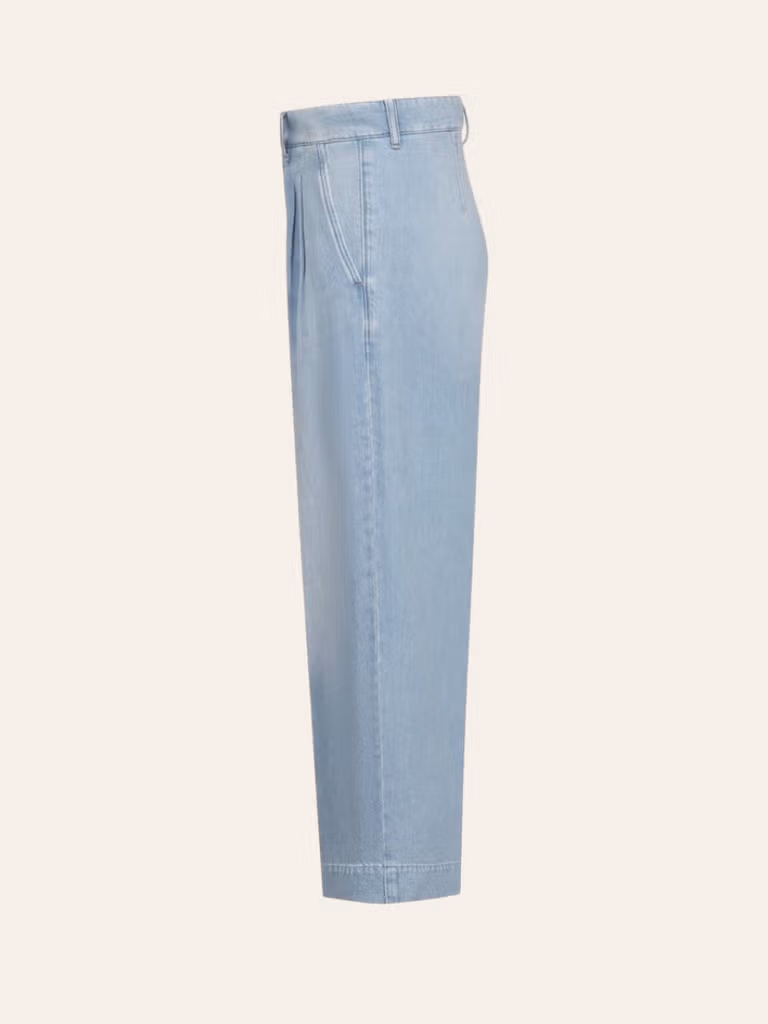Rossi - Hose Noa Crop Leinen Mix Denim