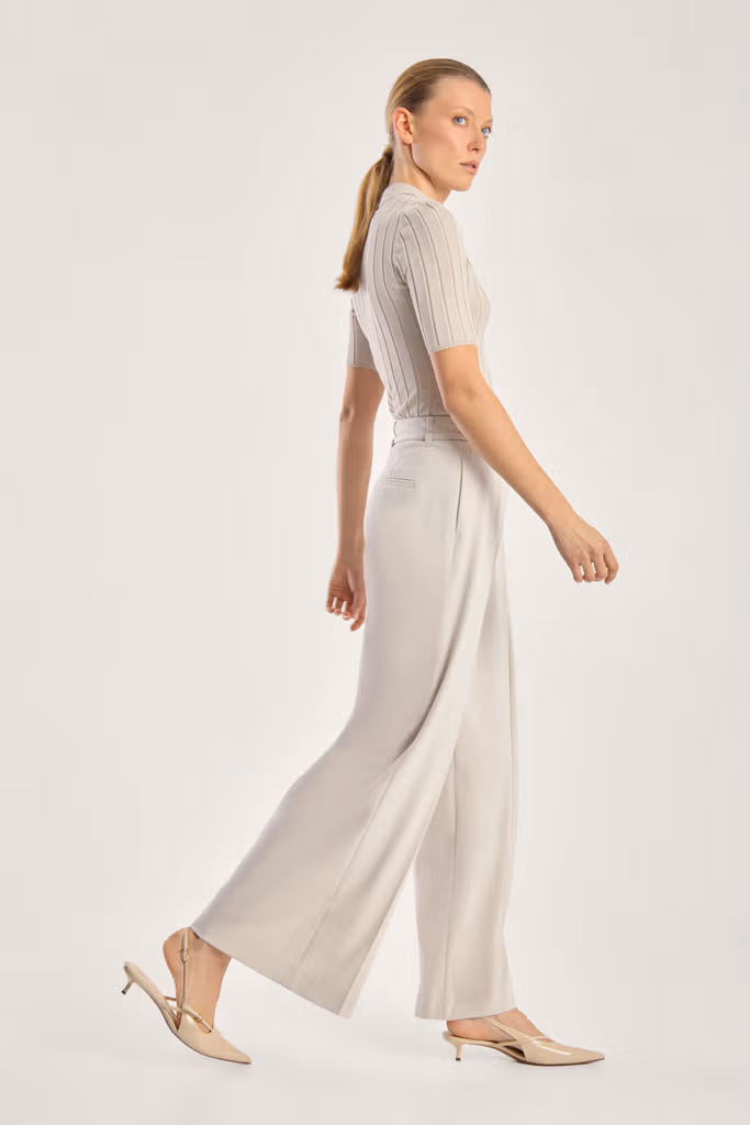 Seductive - Hose Stacey Optical Cool Wool Quarz