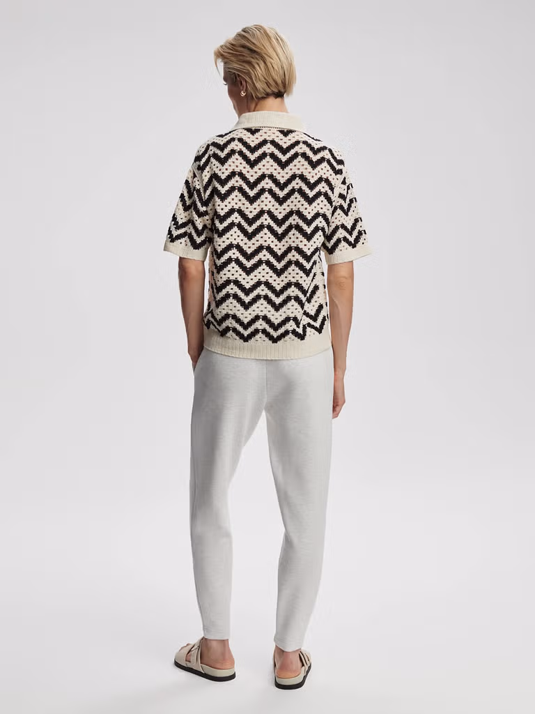 Varley - Shirt Anais Crochet Polo Birch