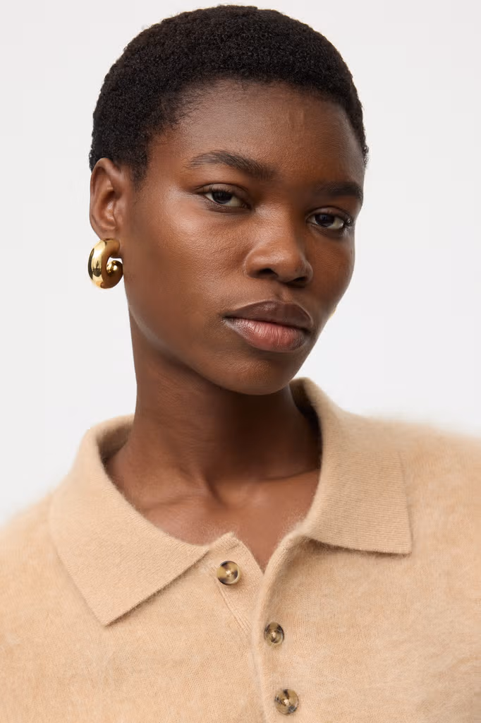 Soft Goat - Polo Shirt Brushed Pique Camel