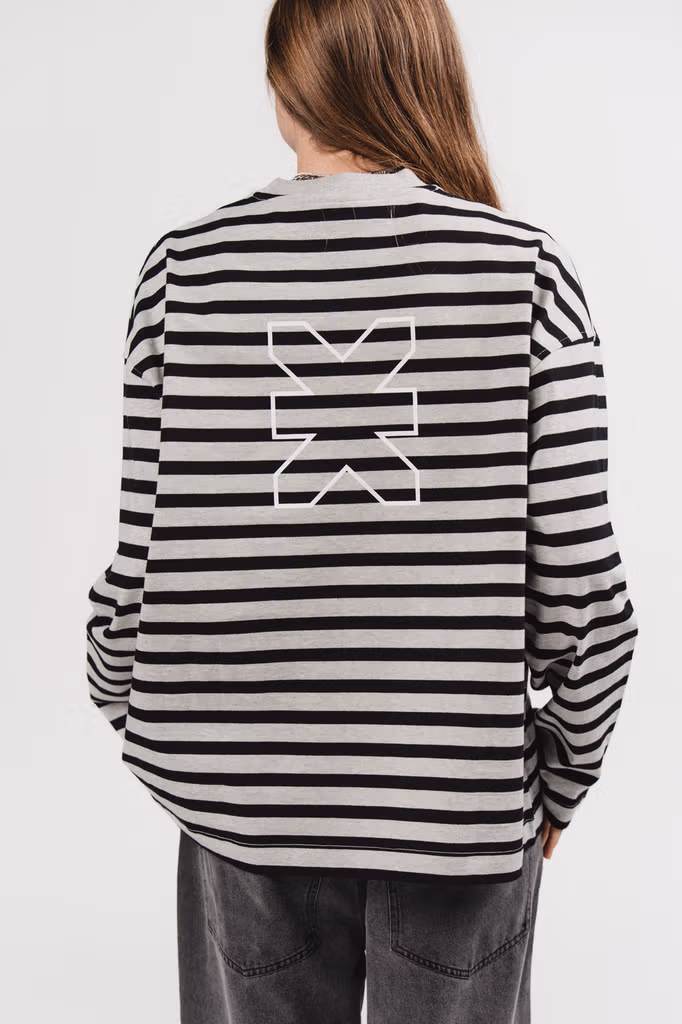 Karo Kauer - Longsleeve Cropped Stripes