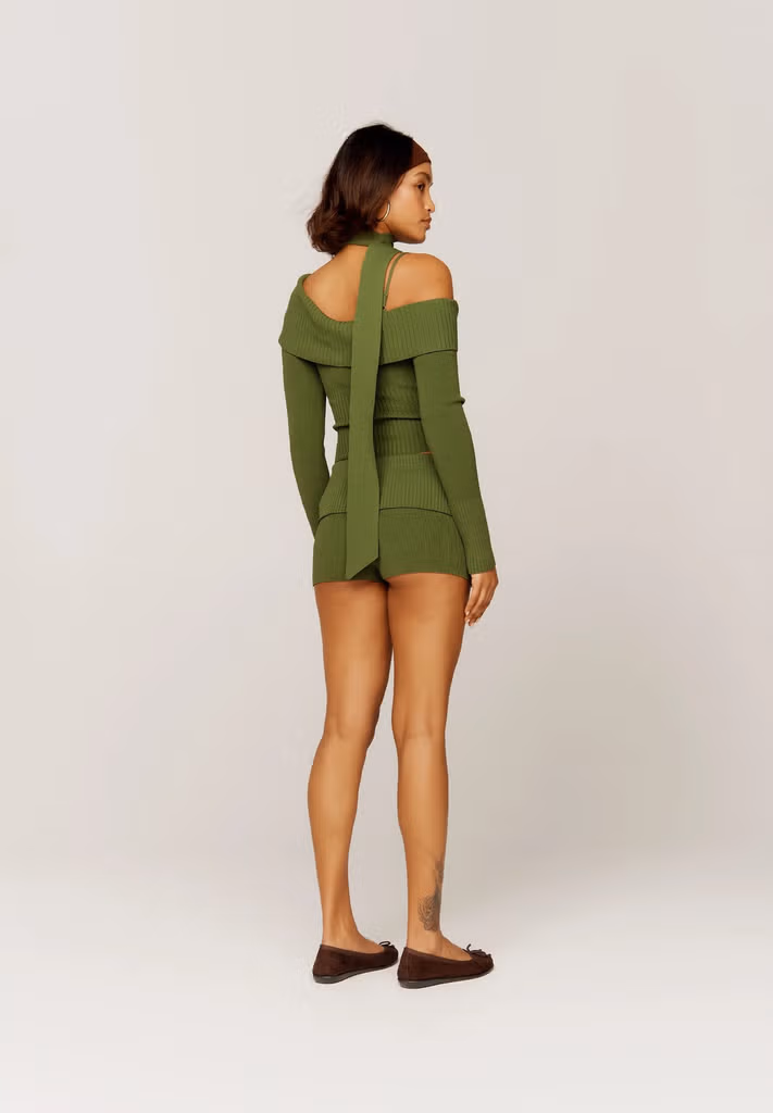 House Of Sunny - Top One Love Shoulder Rib