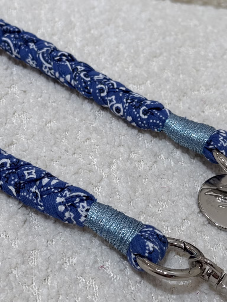 LaCoqueFrancaise - Handykette Della Bandana Stoff in Blau