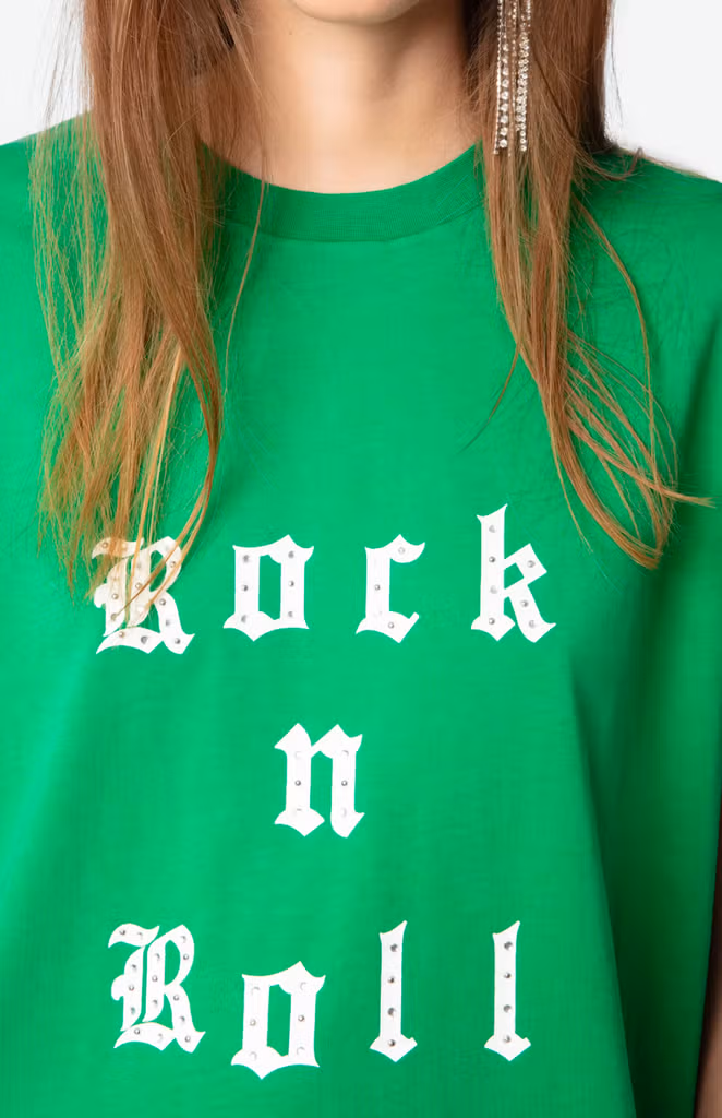 Zadig & Voltaire - T-Shirt Edwin Rock and Roll Green