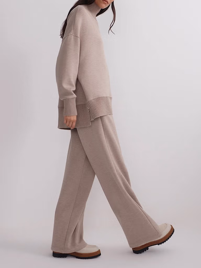 Varley - Sweater Barker High Neck Taupe Marl