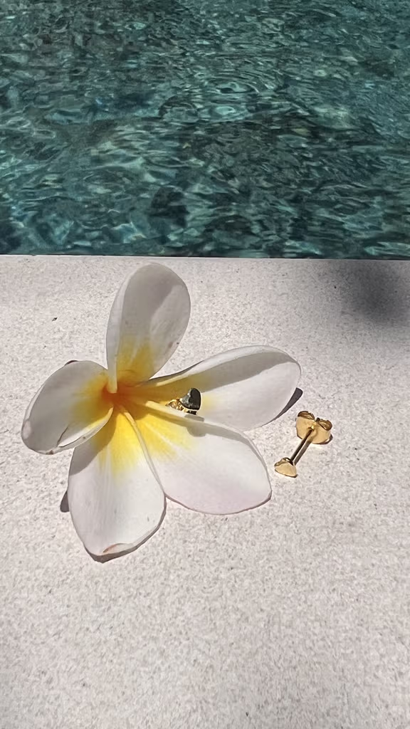 super LOVED studios - Ohrstecker Double Gold 18K