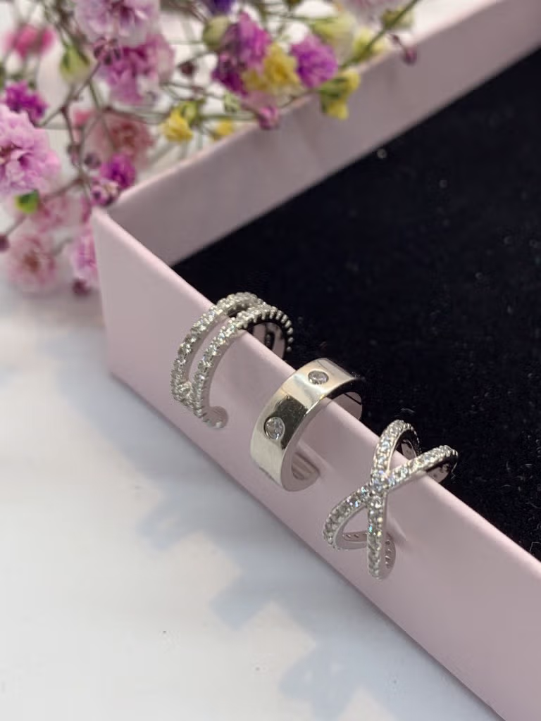 Ear Cuff LouLou in Silber