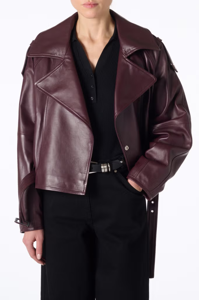 IRO - Lederjacke Yuria Fig