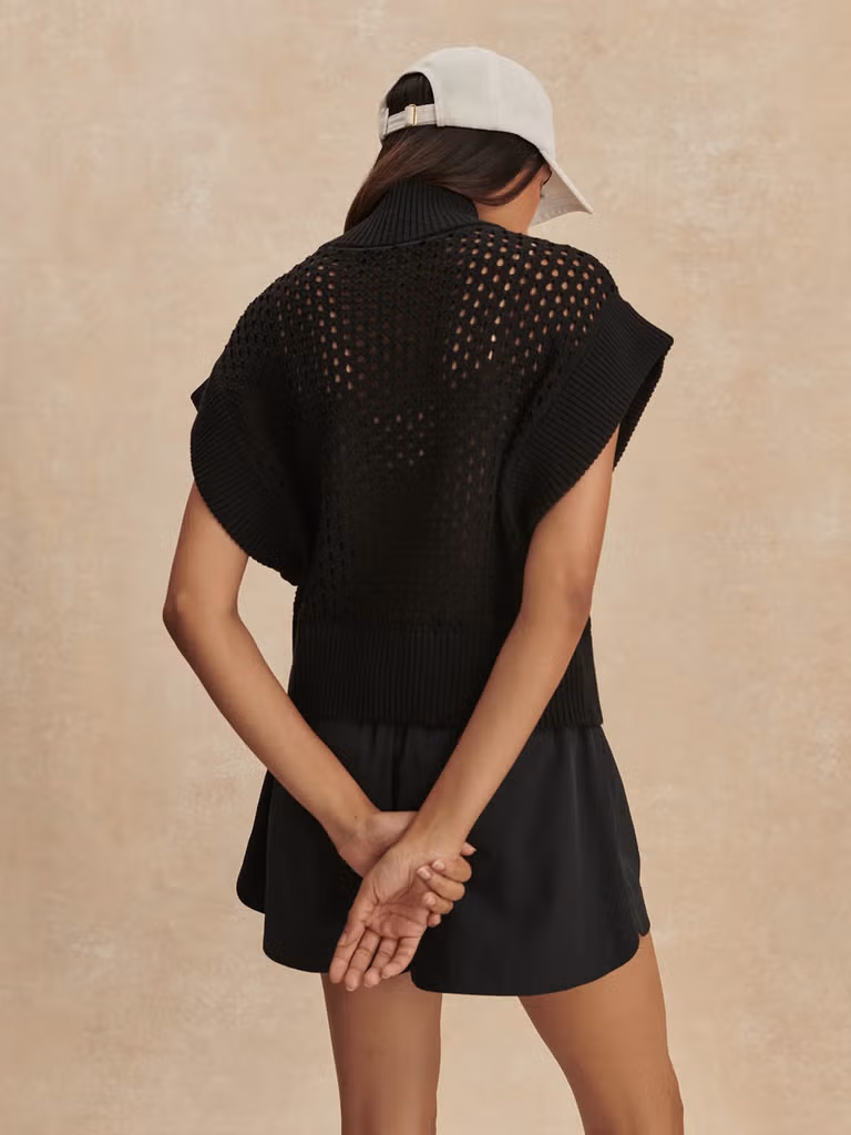 Varley - Shirt Gaines Half Zip Knit Black