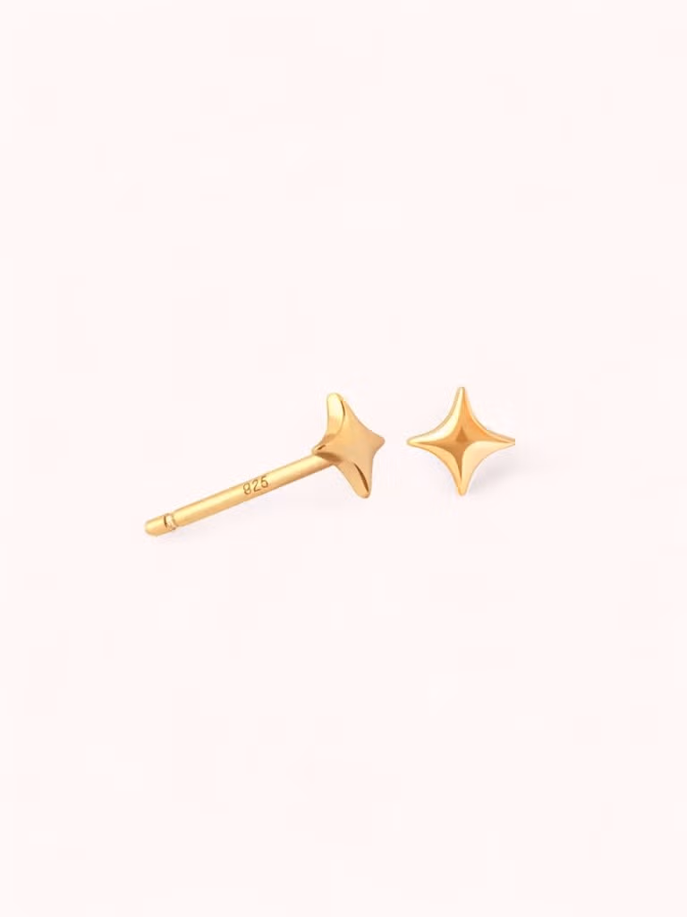 Ohrstecker Cosmic Star 18k vergoldet
