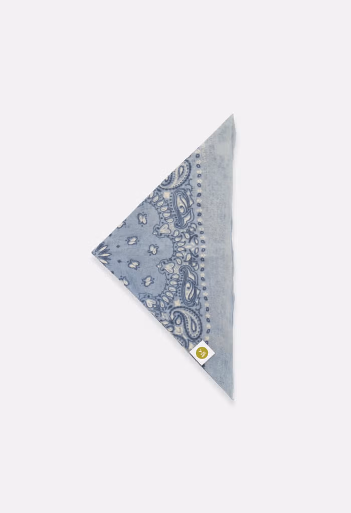 Tuch Bandana Calvina Paisley C Hellblau