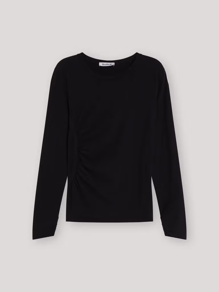 Longsleeve Gathering Black