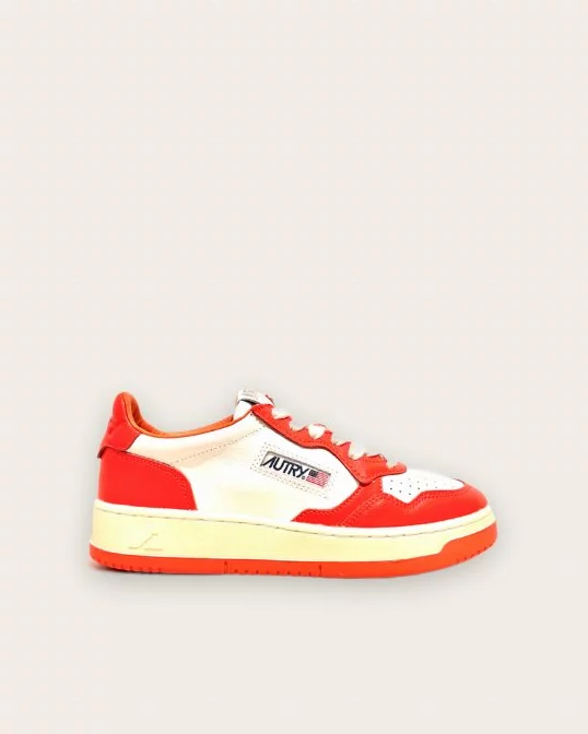 Sneaker Bicolor in Tangerine