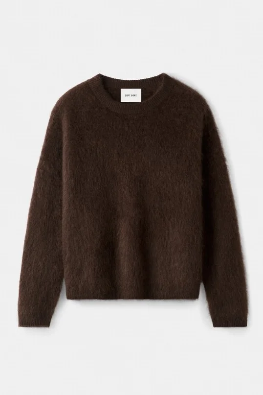 Pullover Cashmere Brushed Boyfriend Mocha