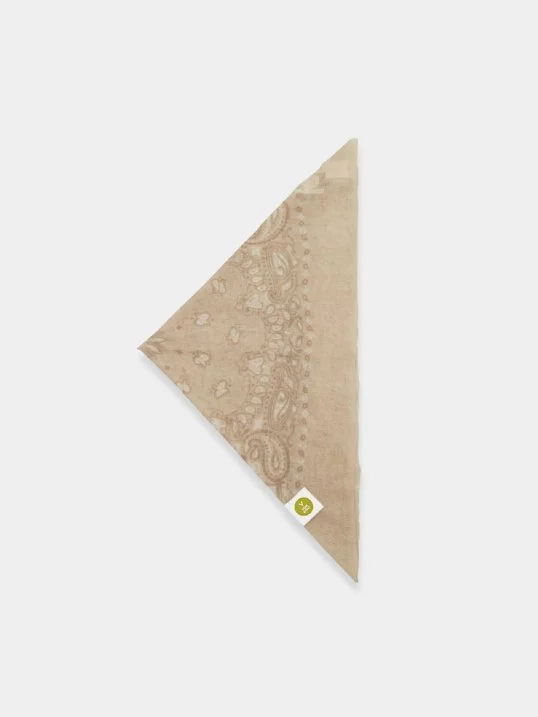 Tuch Bandana Calvina Paisley B Beige