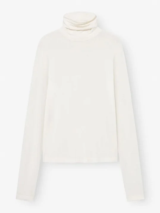 Shirt Turtle Jersey Rib White