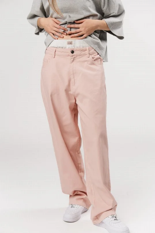 Denim Boxer Pants Rose