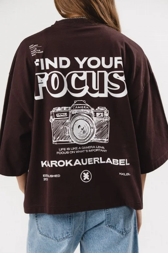 T-Shirt Cropped Brown