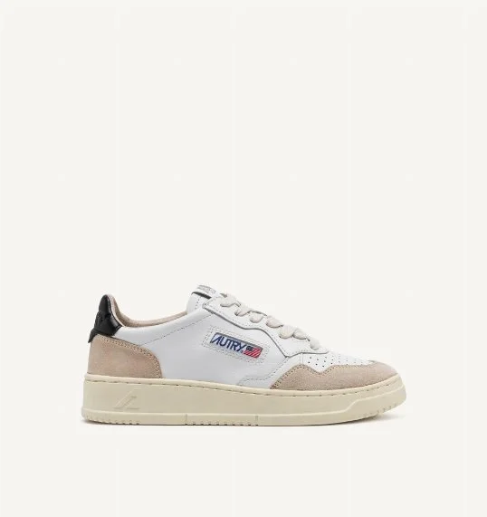 Sneaker Medalist Leather Suede White/Black