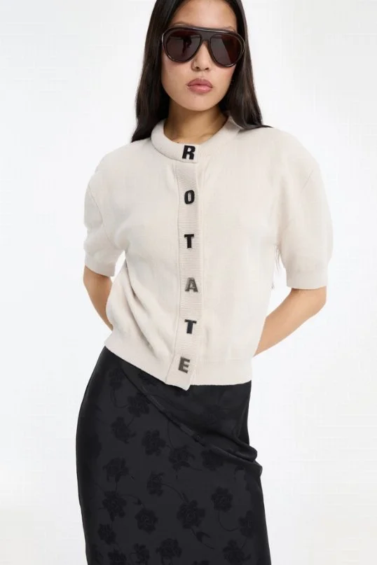 Cardigan Firm Knit Beige